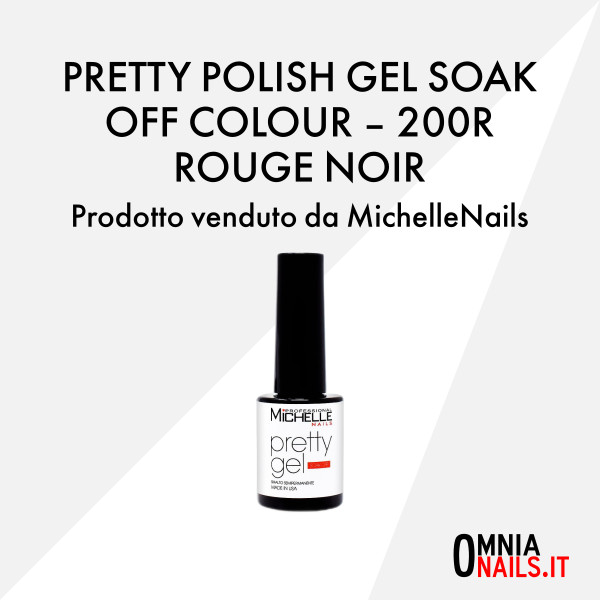 Pretty polish gel soak off colour – 200R rouge noir