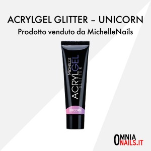 Acrylgel glitter – unicorn