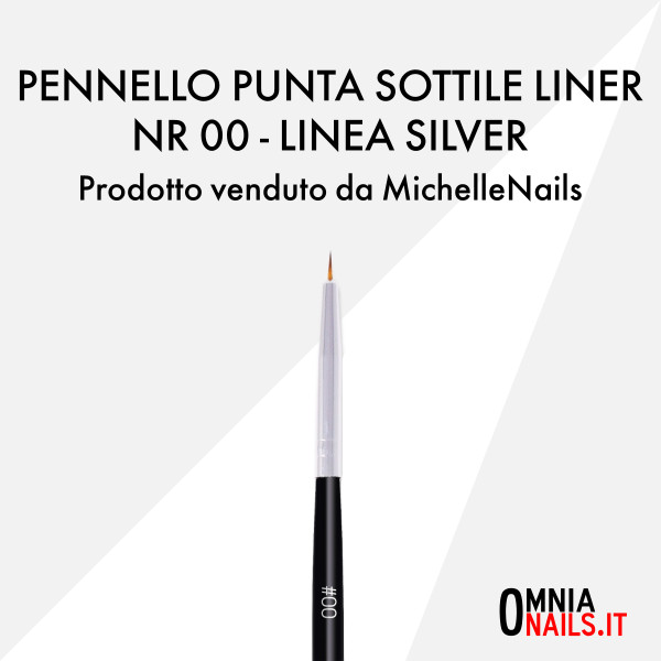 Pennello punta sottile liner nr 00 – linea silver